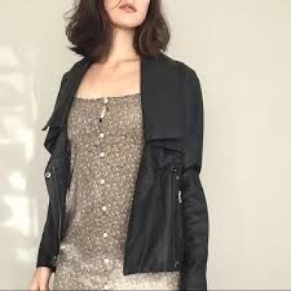 Cartonnier Black Leather Jacket.Perfect condition!